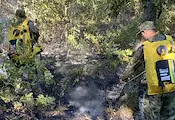 Пожар от незаконно сметище застраши къщи в село Градец
