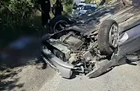 Агресивен шофьор помете два автомобила край Шереметя