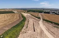 Дрон засне напредъка по магистралата Русе - велико Търново
