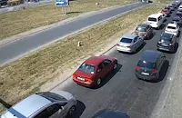 Тапа от коли блокира района край Дунав мост