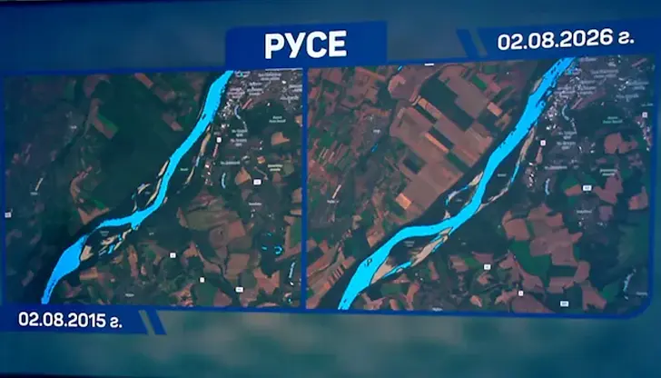 Нивото край Русе падна под кота нула Нивото край Русе падна под кота нула
