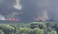 Голям пожар бушува край Бургас