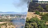 Пожар бушува между два квартала в София
