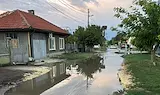 Улици в русенското село Ряхово се превърнаха в реки