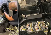Митничари откриха контрабандни цигари в гумите на ТИР Митничари откриха контрабандни цигари в гумите на ТИР