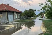 Улици в русенското село Ряхово се превърнаха в реки