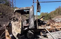Първи кадри от взривения склад на "ЕМКО"