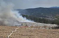 Пламна депото за отпадъци в Габрово