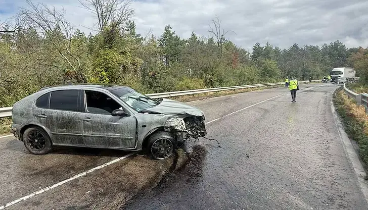 Възстановено движение по пътя Русе - Бяла след катастрофа