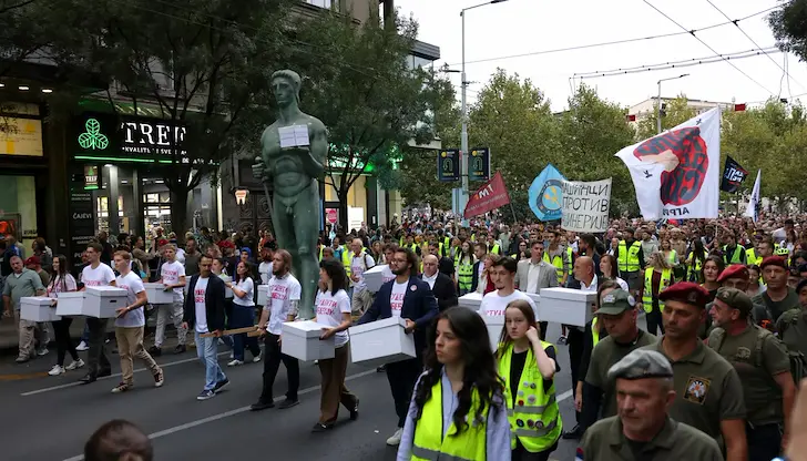 Сръбските студенти се обявяват против санкции срещу Русия