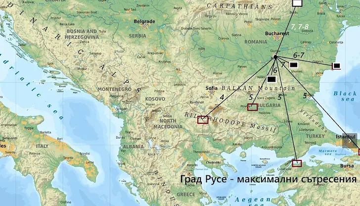 Историческите земетресения в Русе и техният риск