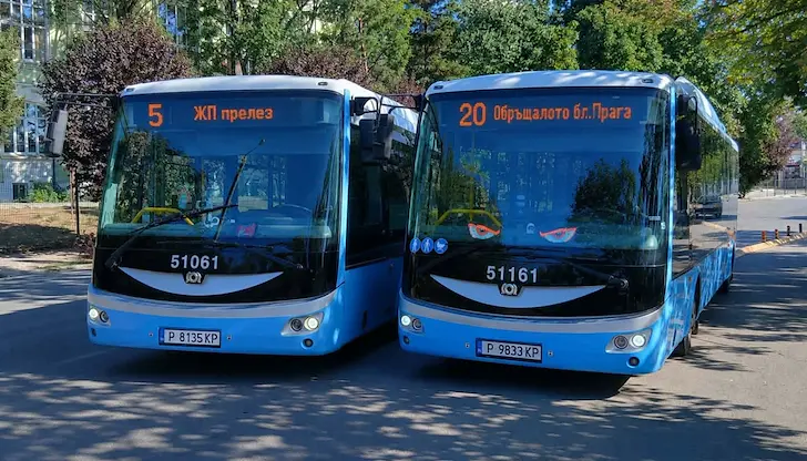 Промяна в маршрутите на автобуси 5 и 20 в Русе