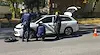 Полицаи смениха спукана гума на шофьорка в Кърджали