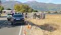 Автобус с работници се преобърна край село Асен