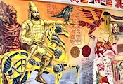 Учителка рисува осем години стенопис от 112 квадрата в Русе