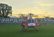 Въздушна линейка транспортира спешно бременна жена от Пазарджик