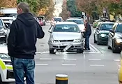 Шофьор на такси пострада при катастрофа на „Борисова"