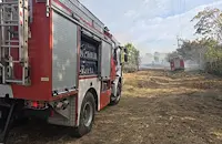 Вдигнаха дрон при пожар край село Басарбово