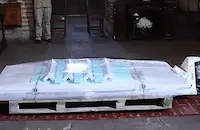 Саркофагът на цар Самуил пристигна в София