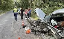 Огнеборци рязаха смачкано „Рено“ след челен сблъсък край Николово