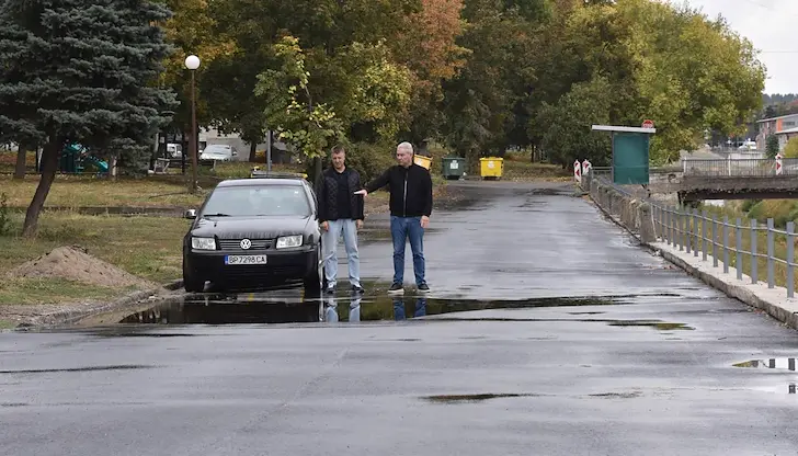 Проблеми с отводняването след ремонт на улици в Бяла