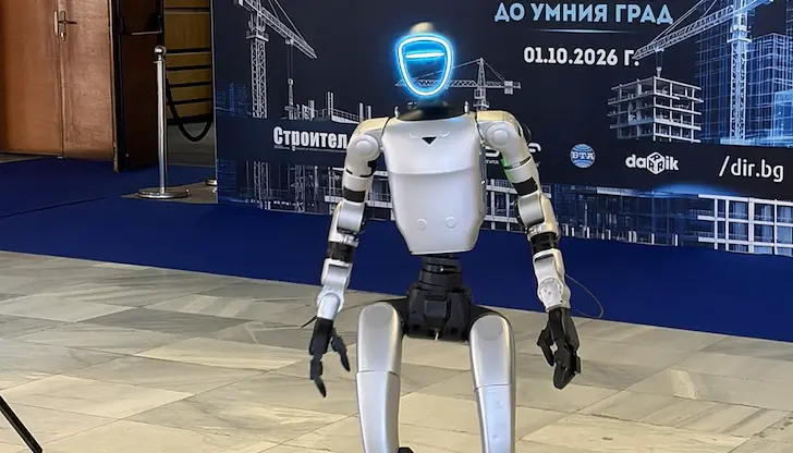 Хуманоидният робот RaiON представя технологии в Русенския университет