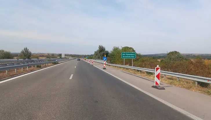 Скоростта в посока Пловдив пада на 70 километра Скоростта в посока Пловдив пада на 70 километра