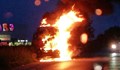 Подробности за пламналия камион край магазин "Джъмбо"