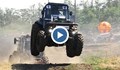 Щури гонки с трактори в Русия