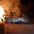 Кола изгоря след катастрофа в село Тетово