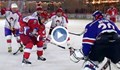 Владимир Путин се развихри в хокеен мач на Червения площад