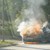 Кола се запали в движение край полигона в Русе