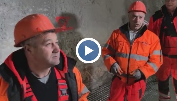 Мъжът от строителната бригада на тунел "Железница" успя да подразни Борисов само с едно изречение