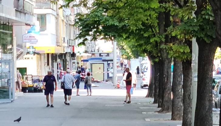 Инцидентът е станал на тротоара до сладкарница "Мурсалица"