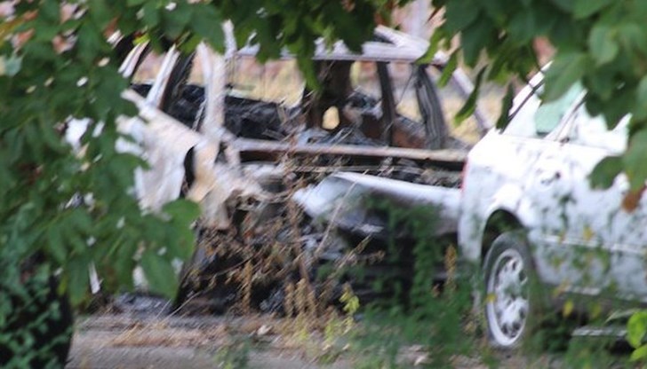Автомобилът е намерен изгорял в базата на МВР в село Царев брод