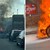 "Ферари" изгоря на Околовръстното шосе в София