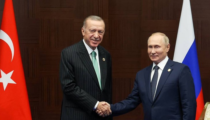 Очаква се президентите на Турция и Русия да обсъдят усилията за постигане на трайно примирие във войната