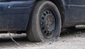 „Мерцедес“ осъмна с нарязани гуми в Русе