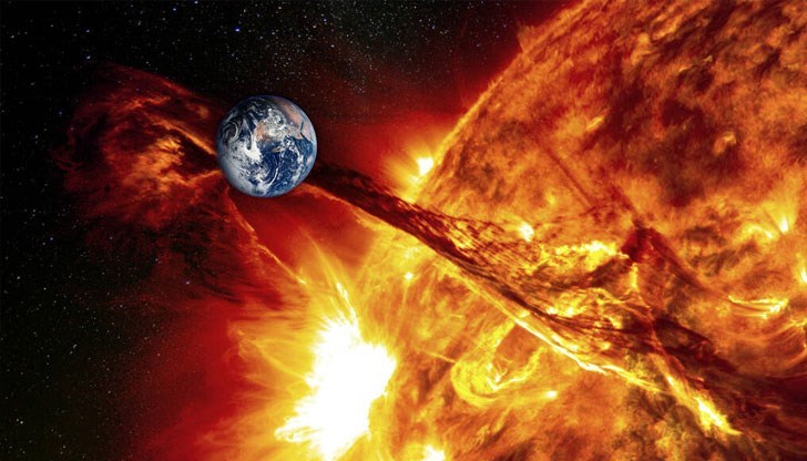 Когато се наблюдава изригване от някоя от активните области на Слънцето, в междупланетното пространство се отделя поток от плазма