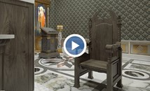 Църква с трон замести игралната зала в двореца на Путин