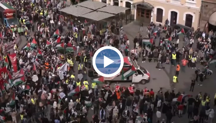 Хиляди протестиращи се събраха в Стокхолм срещу участието на Израел в Евровизия