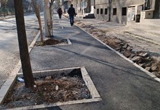 Унищожаване на тротоари на улица "Доростол" Унищожаване на тротоари на улица "Доростол"