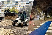 Община Русе благоустроява междублокови пространства и полага нова маркировка Община Русе благоустроява междублокови пространства и полага нова маркировка